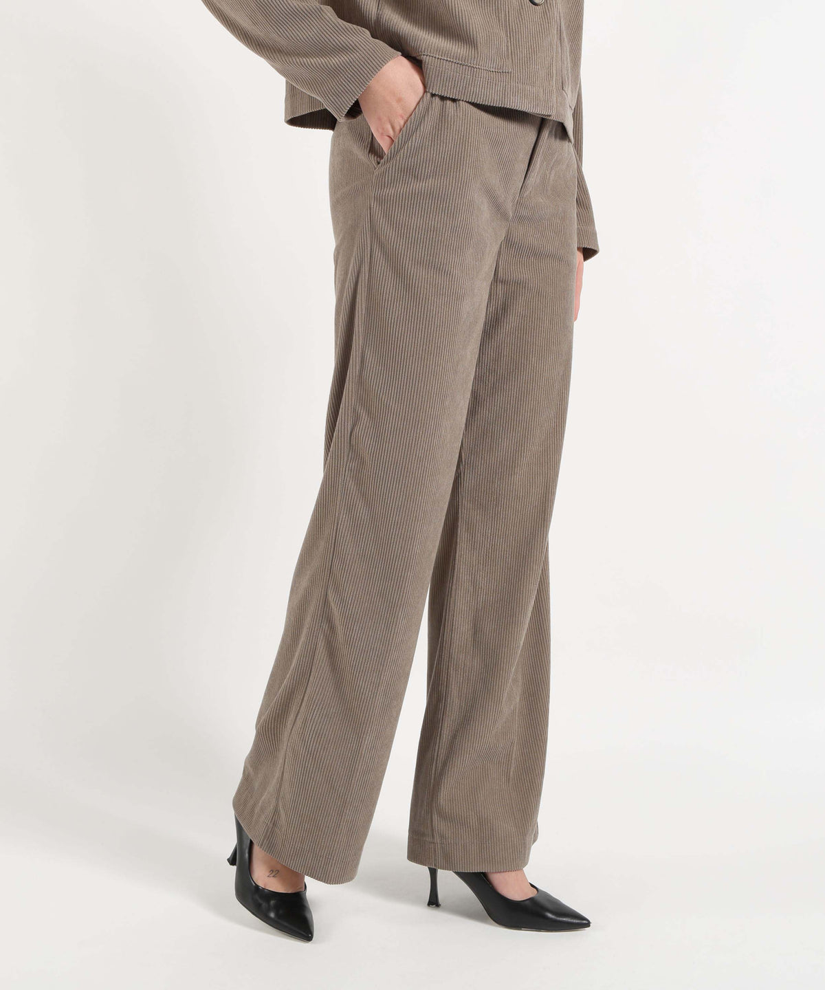 MAIDA MILA Pantalone Ampio in Velluto