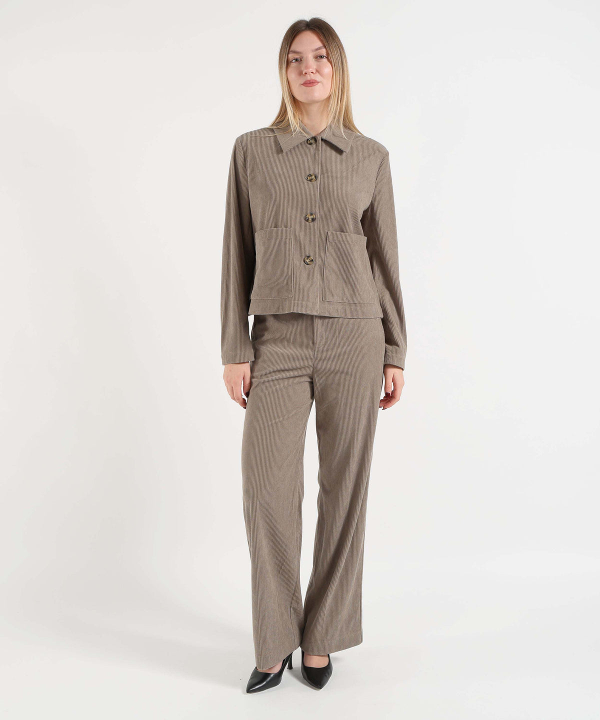 MAIDA MILA Pantalone Ampio in Velluto