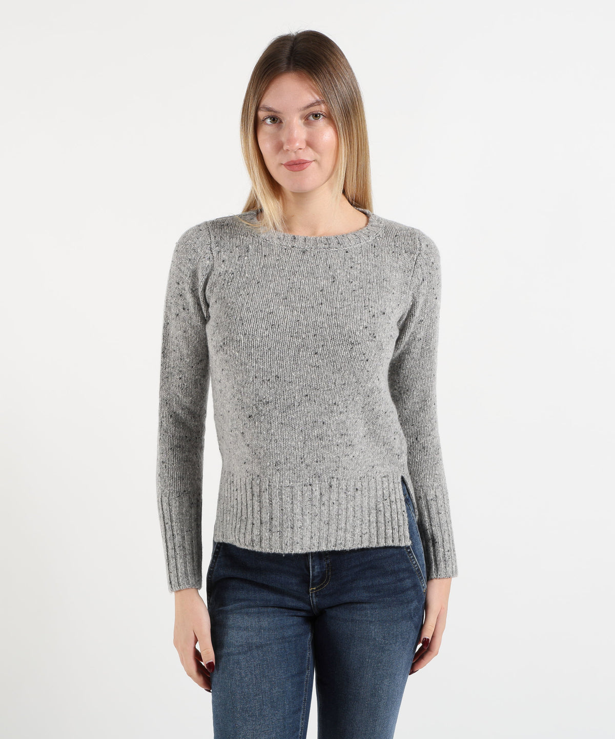 MAIDA MILA Maglione Donna Girocollo Melange