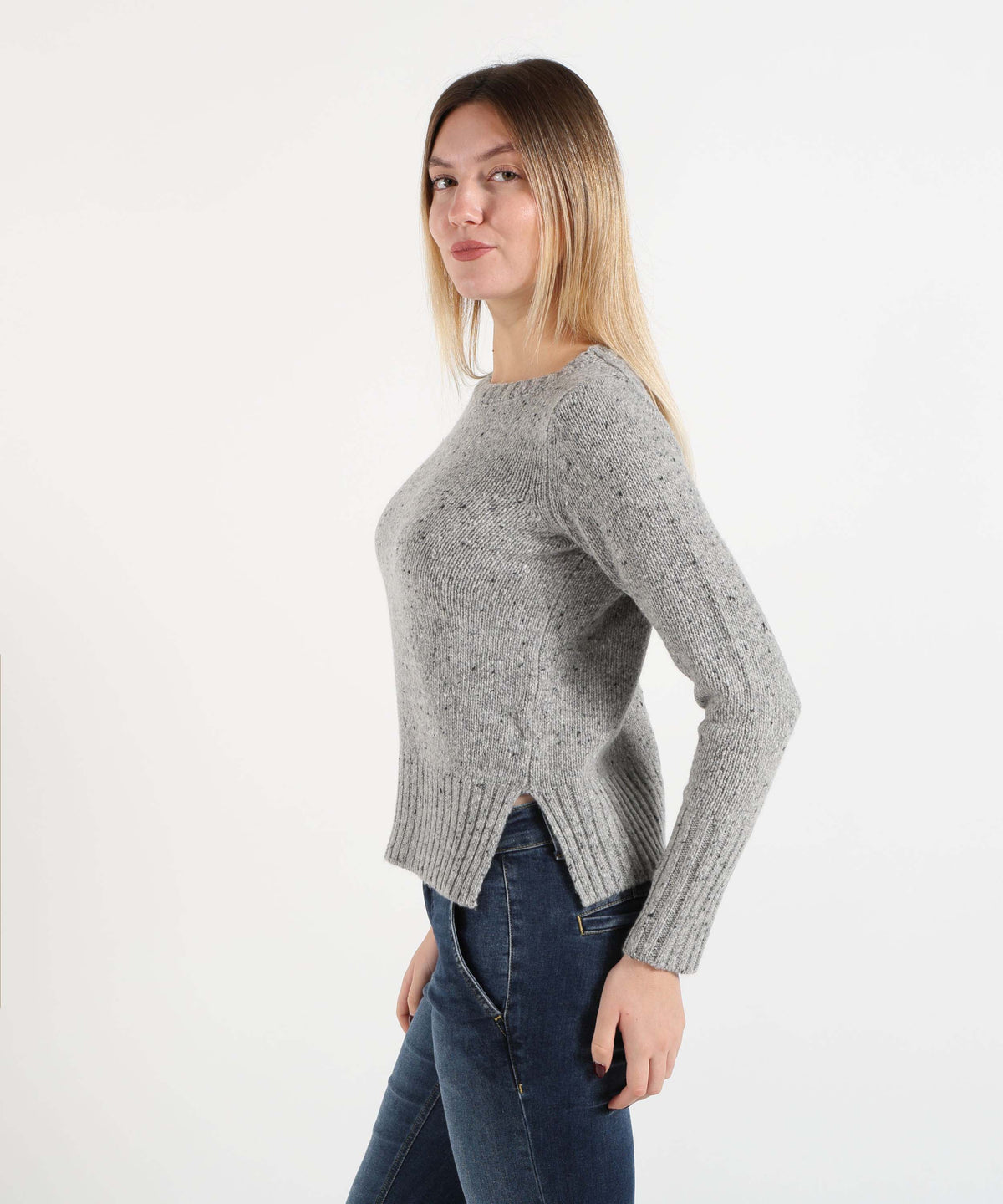 MAIDA MILA Maglione Donna Girocollo Melange