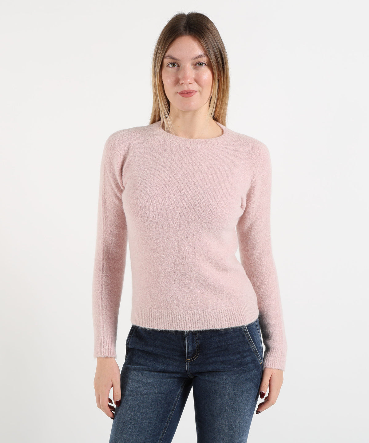 MAIDA MILA Maglione Donna Girocollo in Alpaca