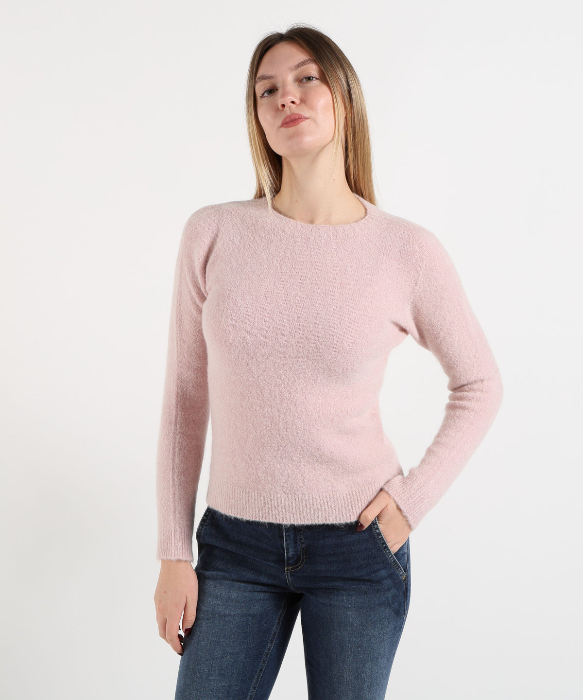 MAIDA MILA Maglione Donna Girocollo in Alpaca