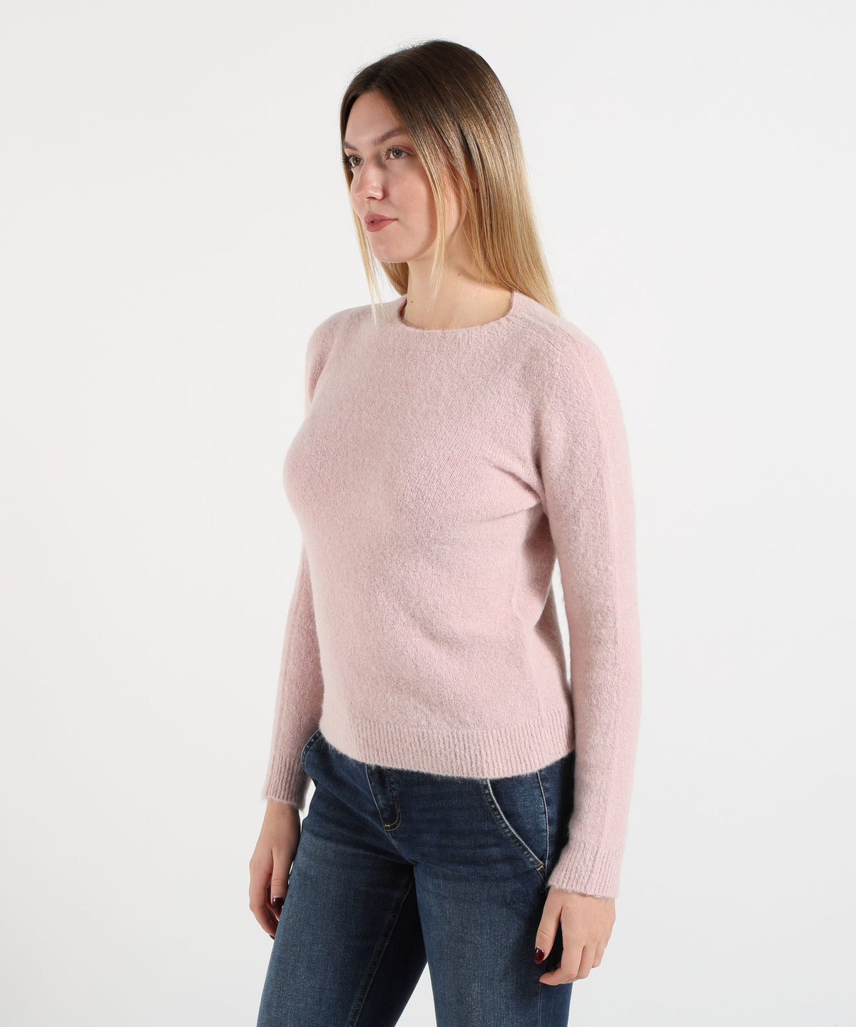 MAIDA MILA Maglione Donna Girocollo in Alpaca