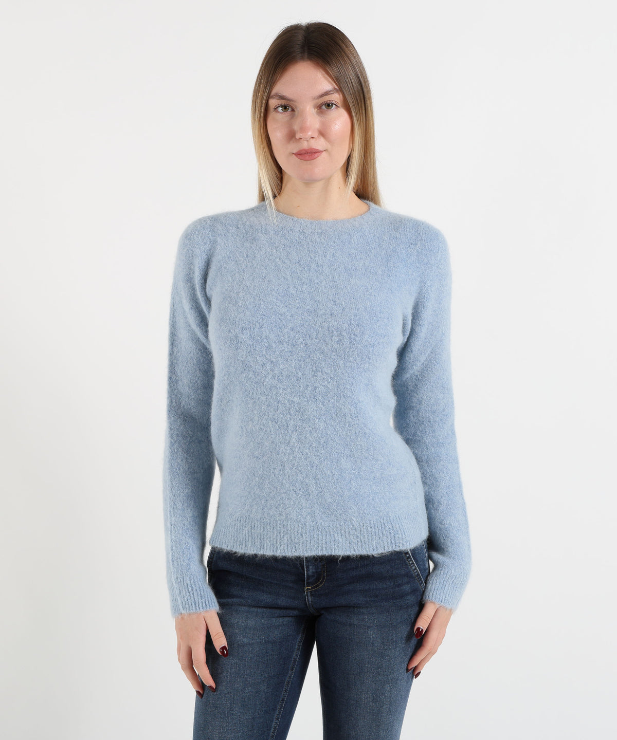 MAIDA MILA Maglione Donna Girocollo in Alpaca