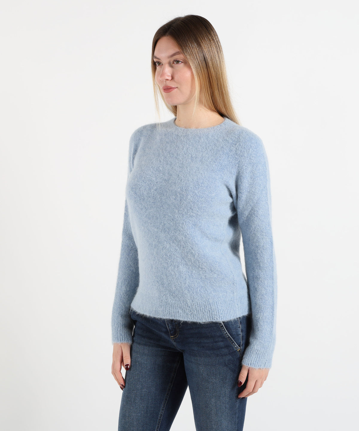 MAIDA MILA Maglione Donna Girocollo in Alpaca