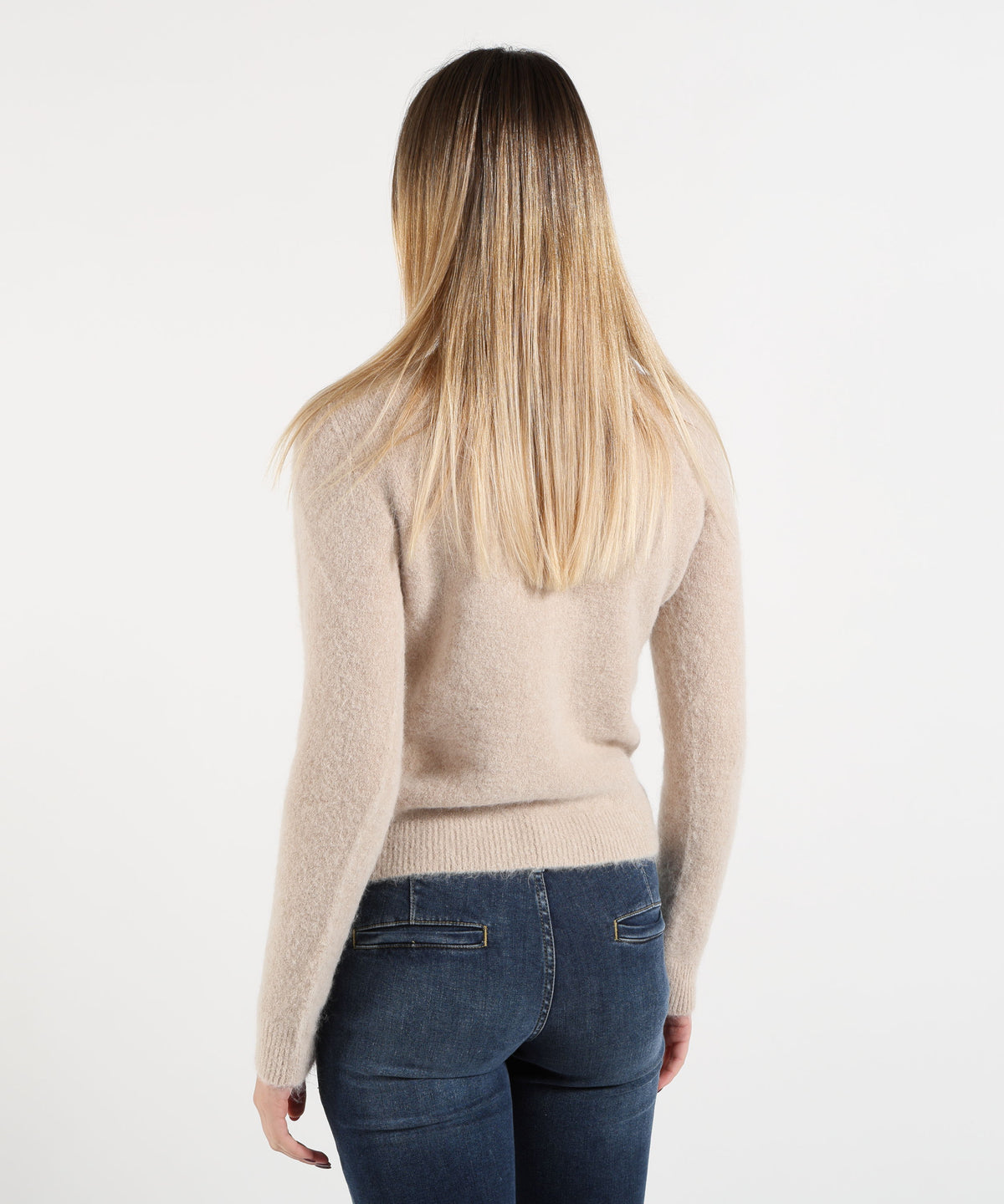 MAIDA MILA Maglione Donna Girocollo in Alpaca