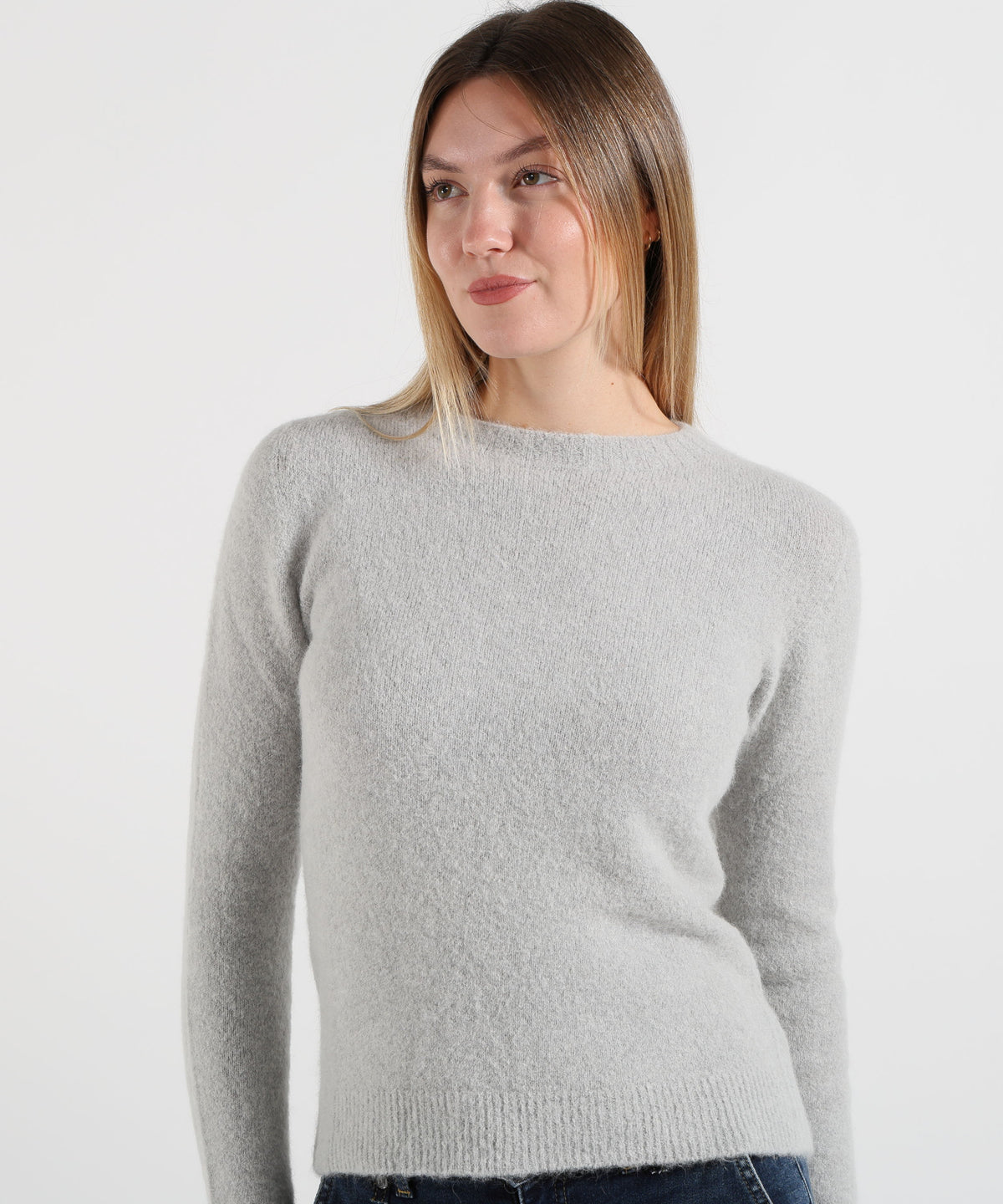 MAIDA MILA Maglione Donna Girocollo in Alpaca