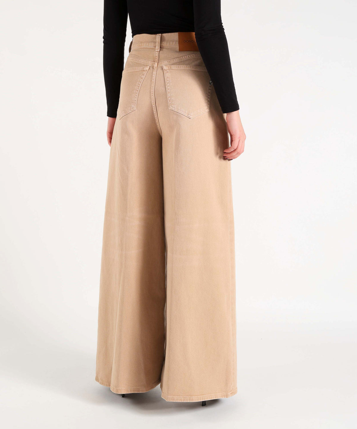 Jeans DONDUP Maggie Women's High-Waisted Washed Jeans Nocciola | DONDUP