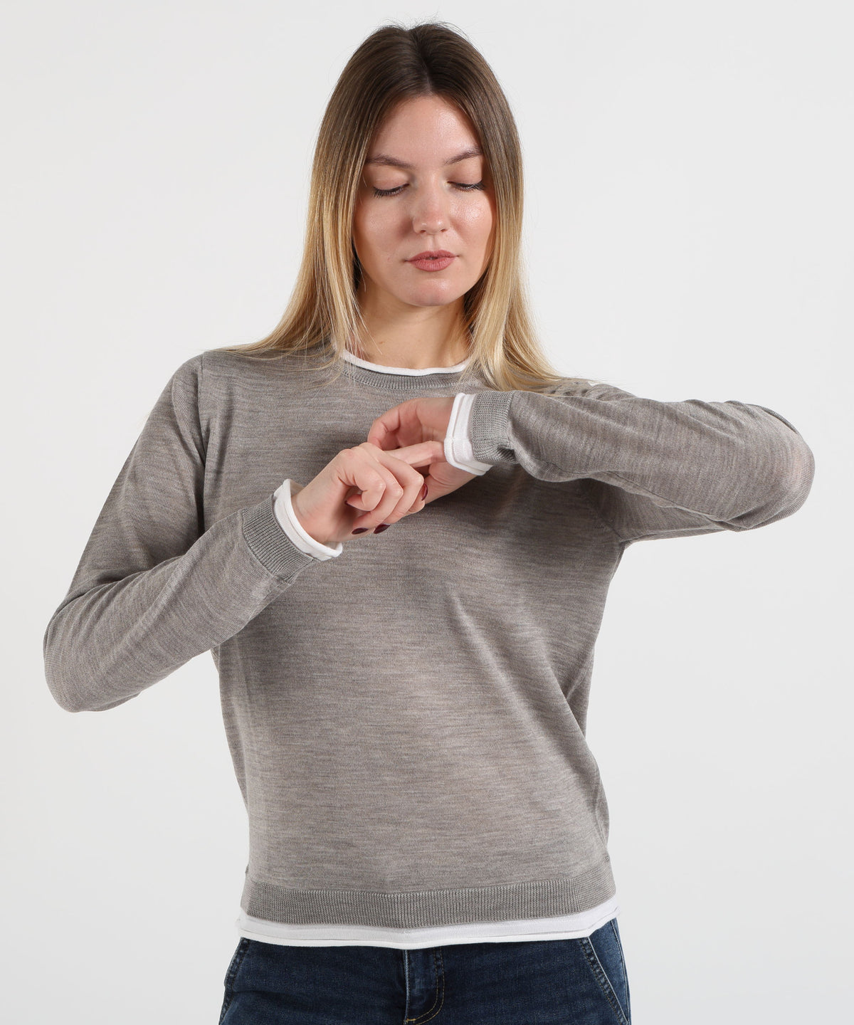Maglie P.A.R.O.S.H. Maglia Donna Girocollo. Grigio | P.A.R.O.S.H.