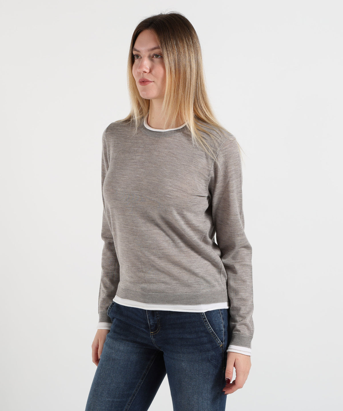 Maglie P.A.R.O.S.H. Maglia Donna Girocollo. Grigio | P.A.R.O.S.H.