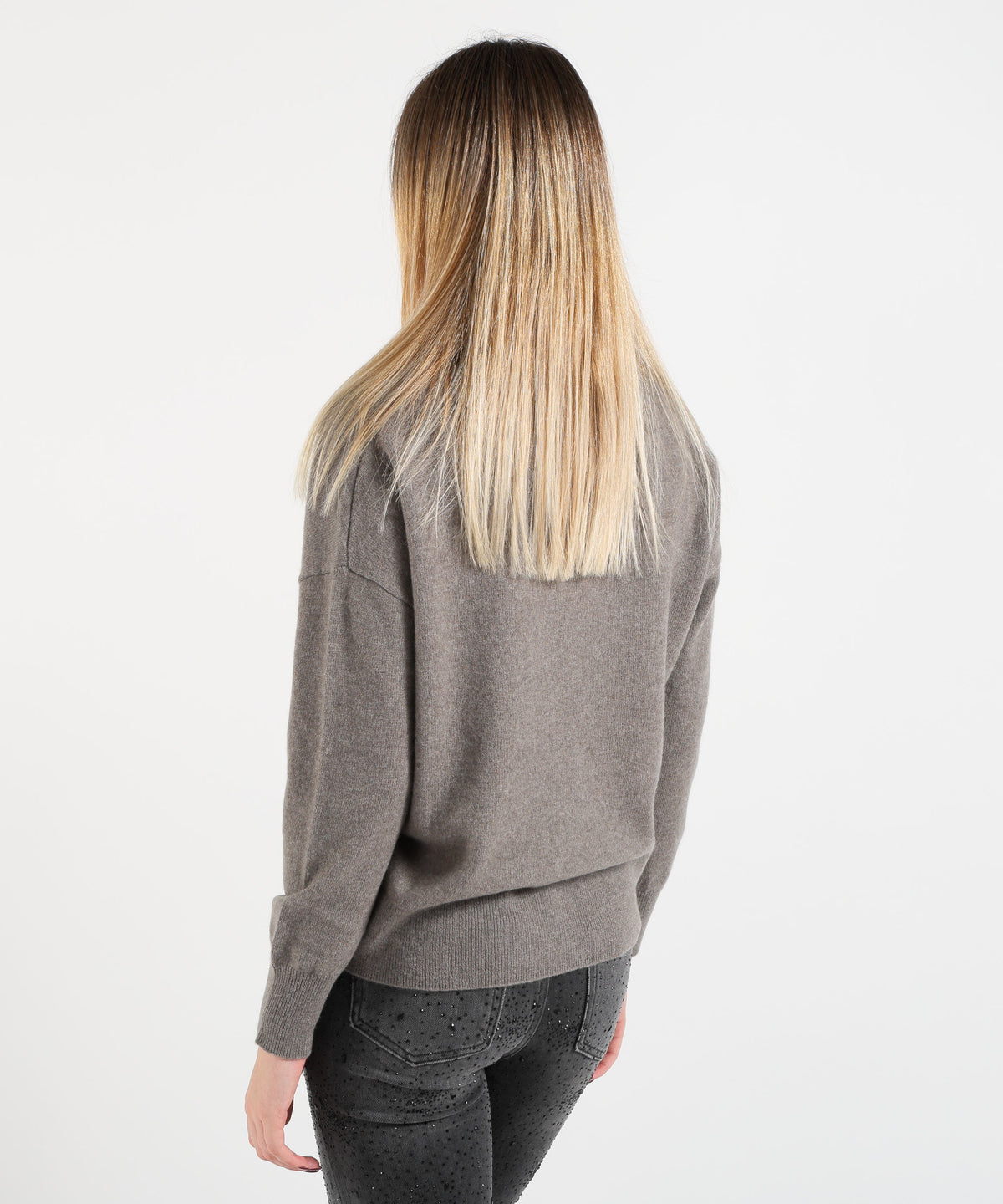 Cardigan KAOS Cardigan due bottoni Tortora | KAOS