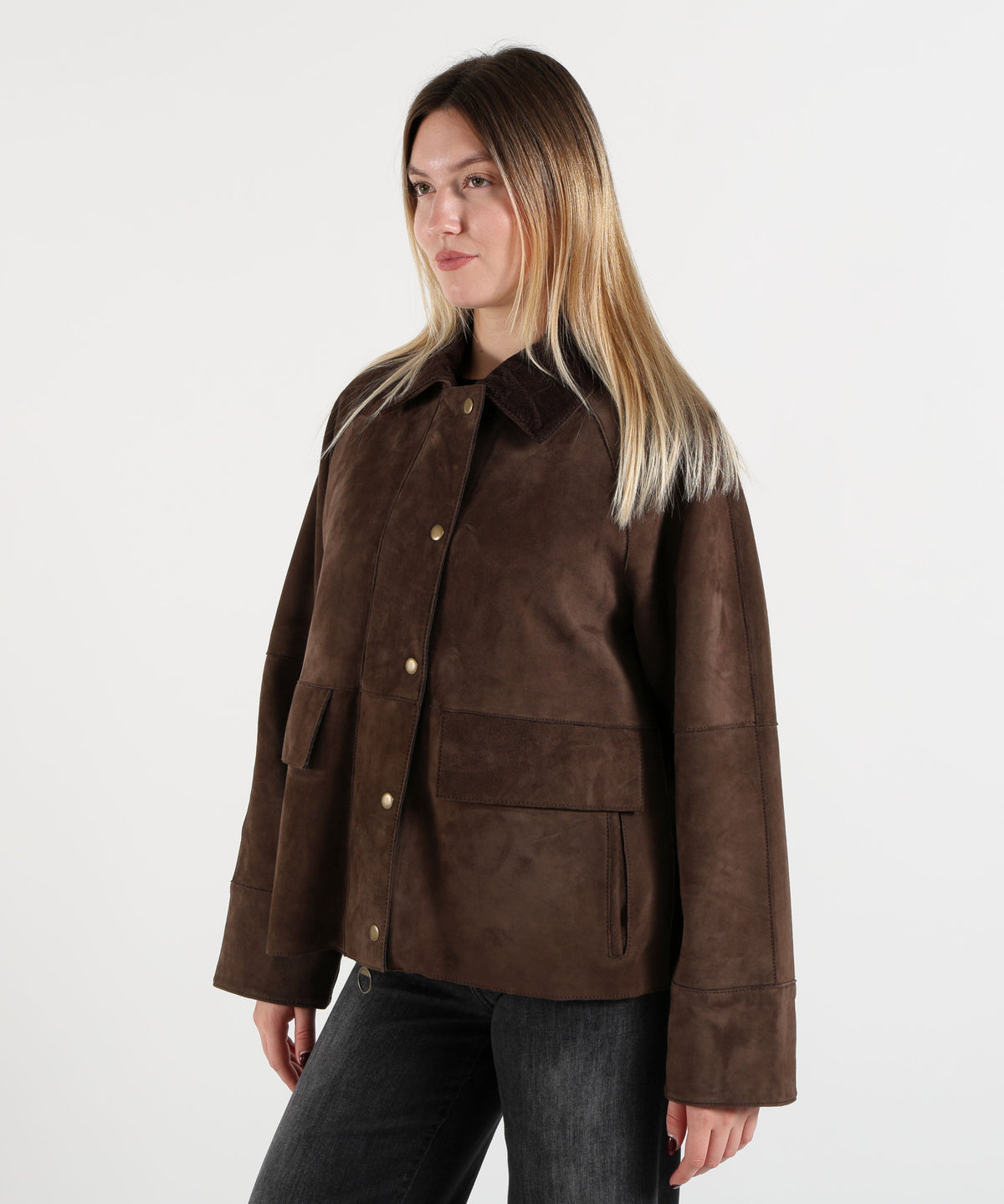 THE JACKIE LEATHERS Cameron Suede Jacket