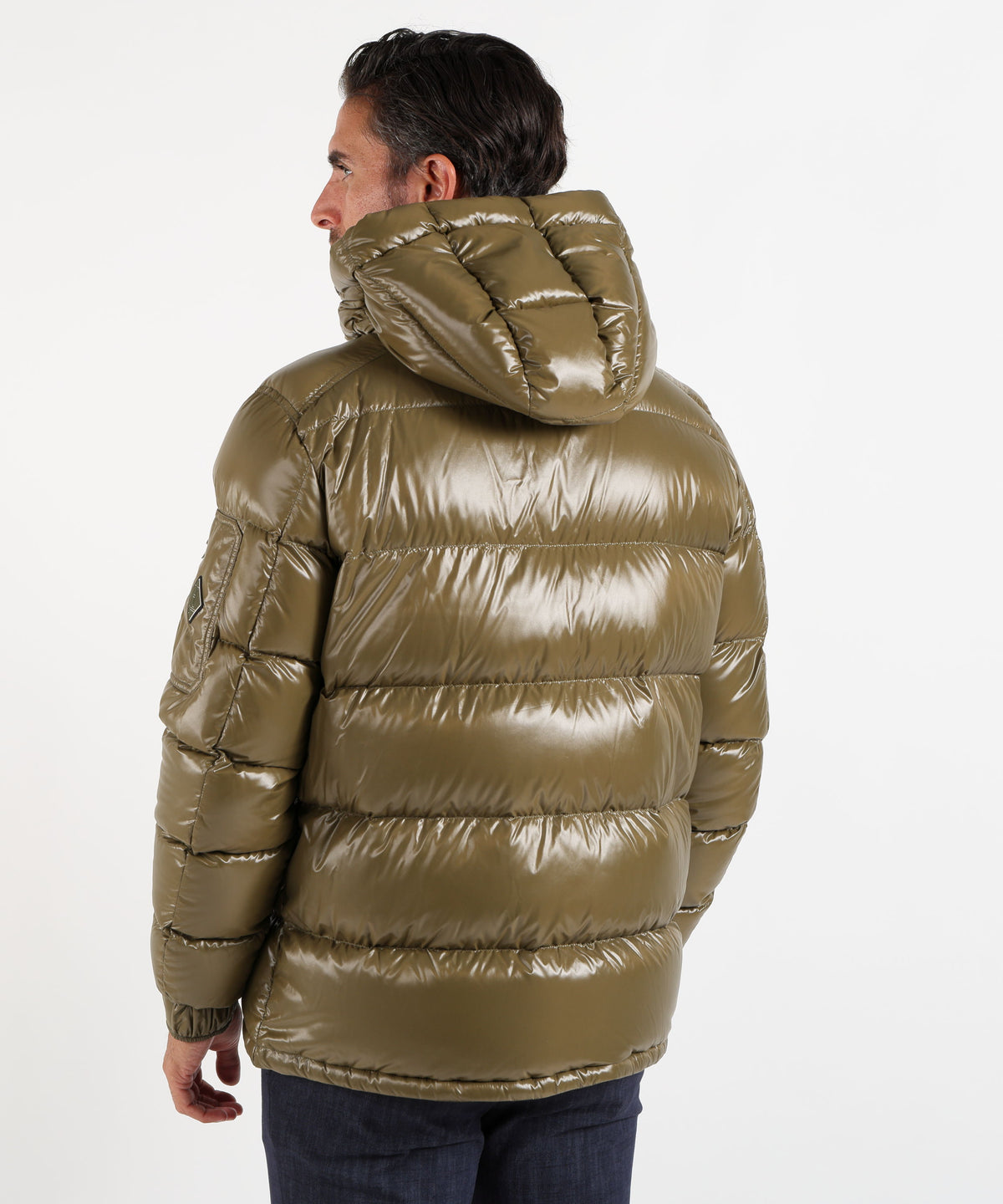 HERNO  Herno Men’s Glossy Down Jacket with Hood