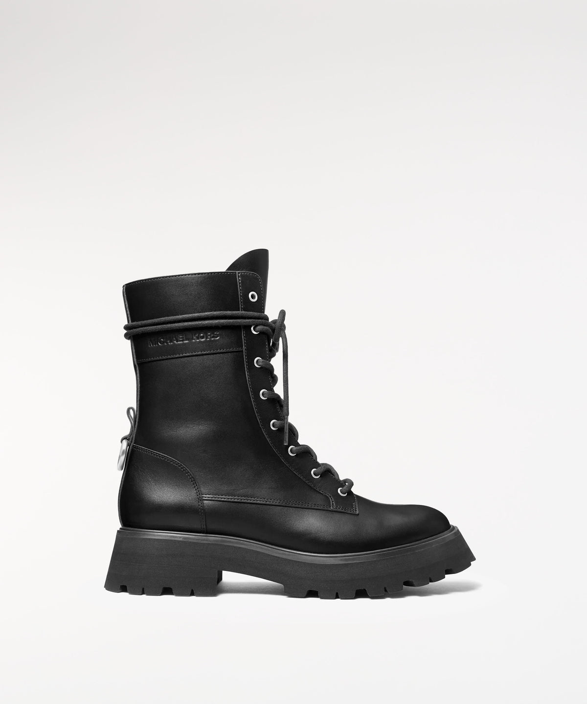 MICHAEL KORS Caleb Leather Combat Boots