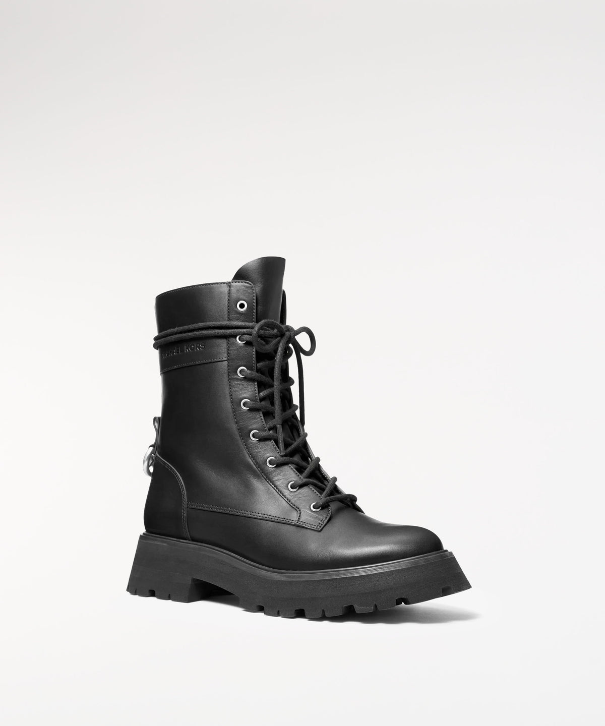 Ankle boots MICHAEL KORS Caleb Leather Combat Boots Nero | MICHAEL KORS