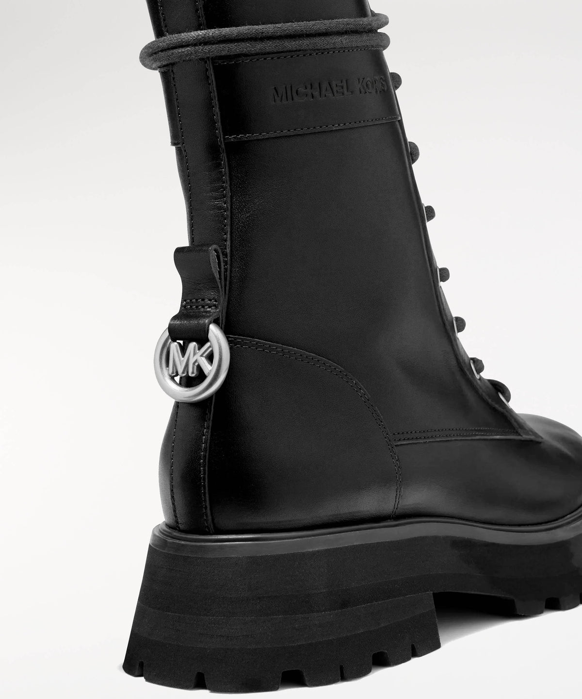 MICHAEL KORS Caleb Leather Combat Boots