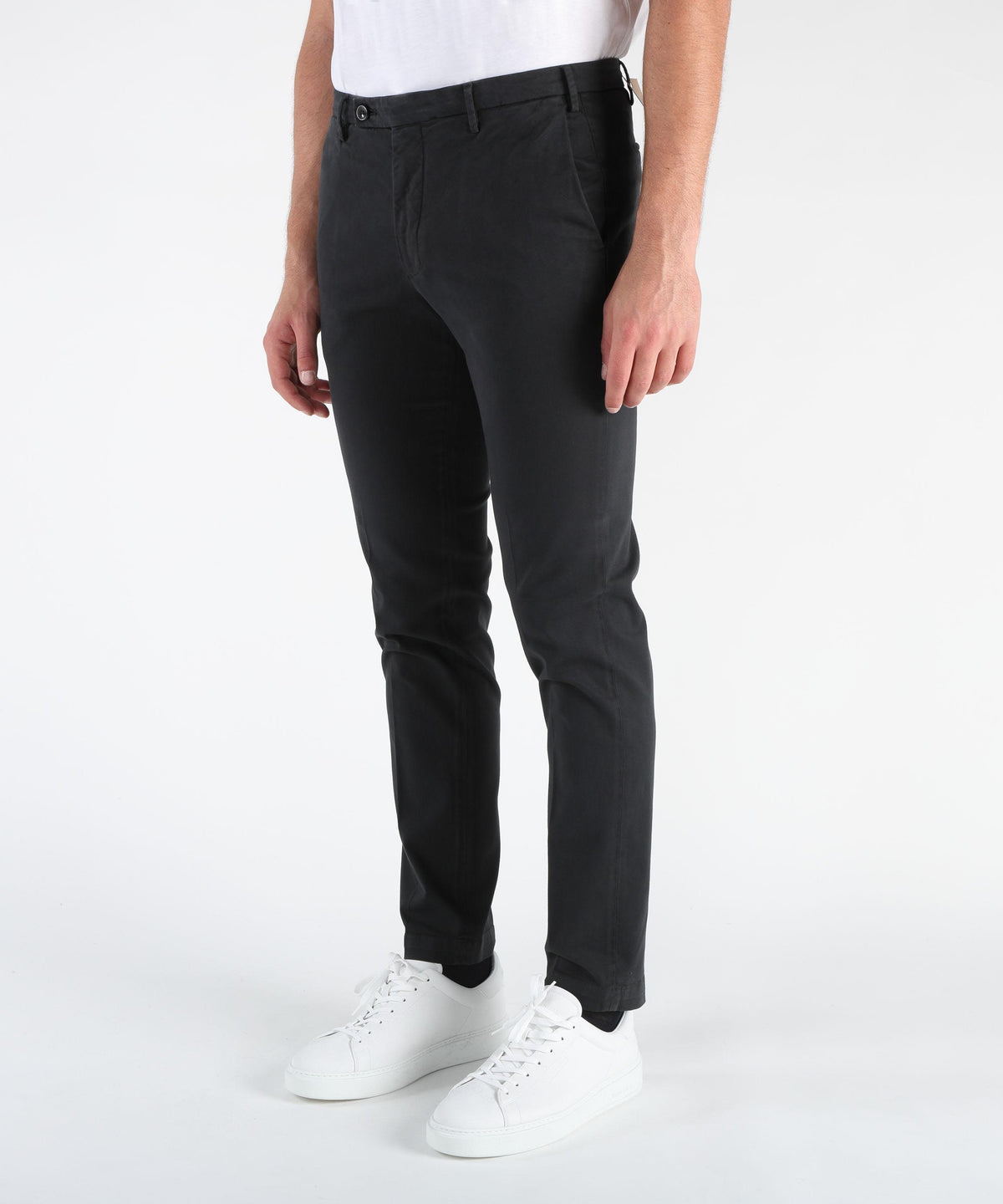 MICHAEL COAL Brad Trousers with Slant Pockets