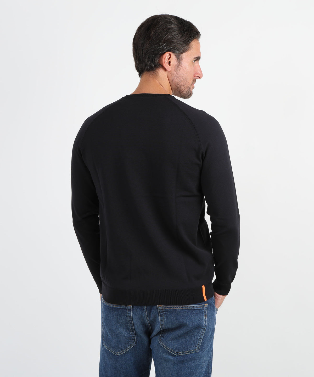 Maglie RRD Amos Cotton Round Knit Blu nero | RRD