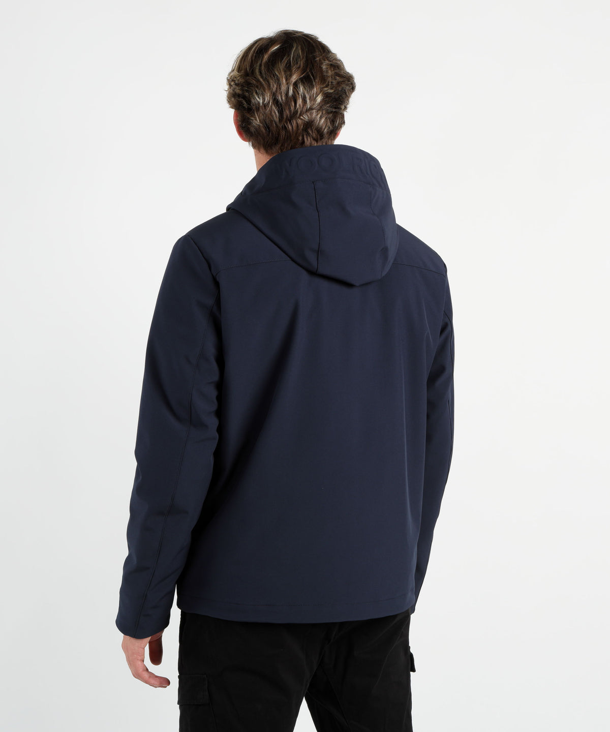 Jackets WOOLRICH Pacific Softshell Hooded Jacket Blu | WOOLRICH