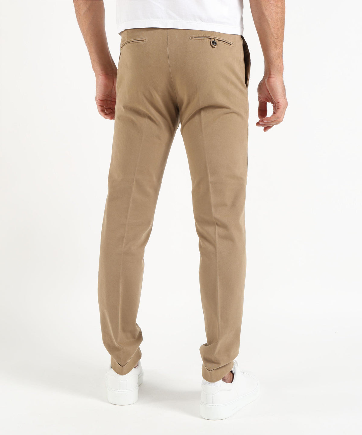 Pantaloni MICHAEL COAL Pantalone Frederick tasca america con una pinces Beige | MICHAEL COAL