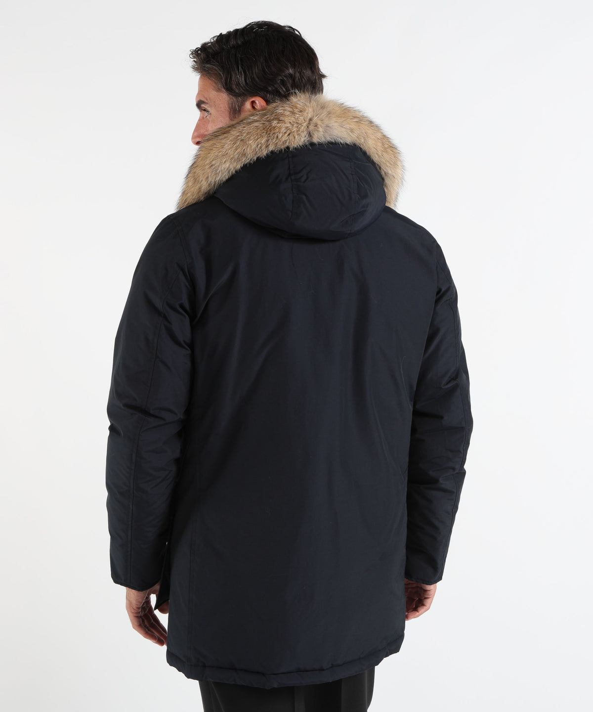WOOLRICH Arctic Parka in Ramar Cloth con pelliccia removibile