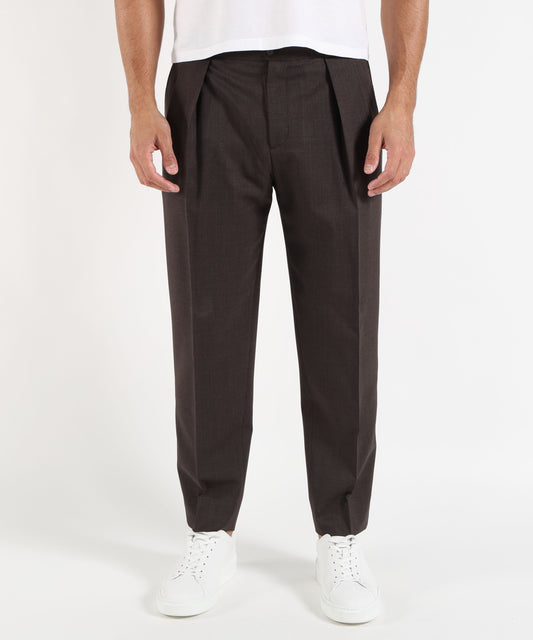 BRIGLIA Pantaloni in misto lana stretch