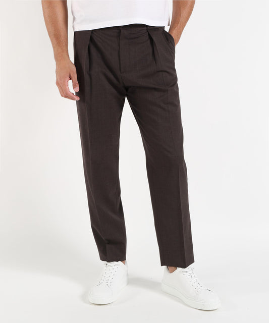 Pantaloni BRIGLIA Pantaloni in misto lana stretch Moro | BRIGLIA