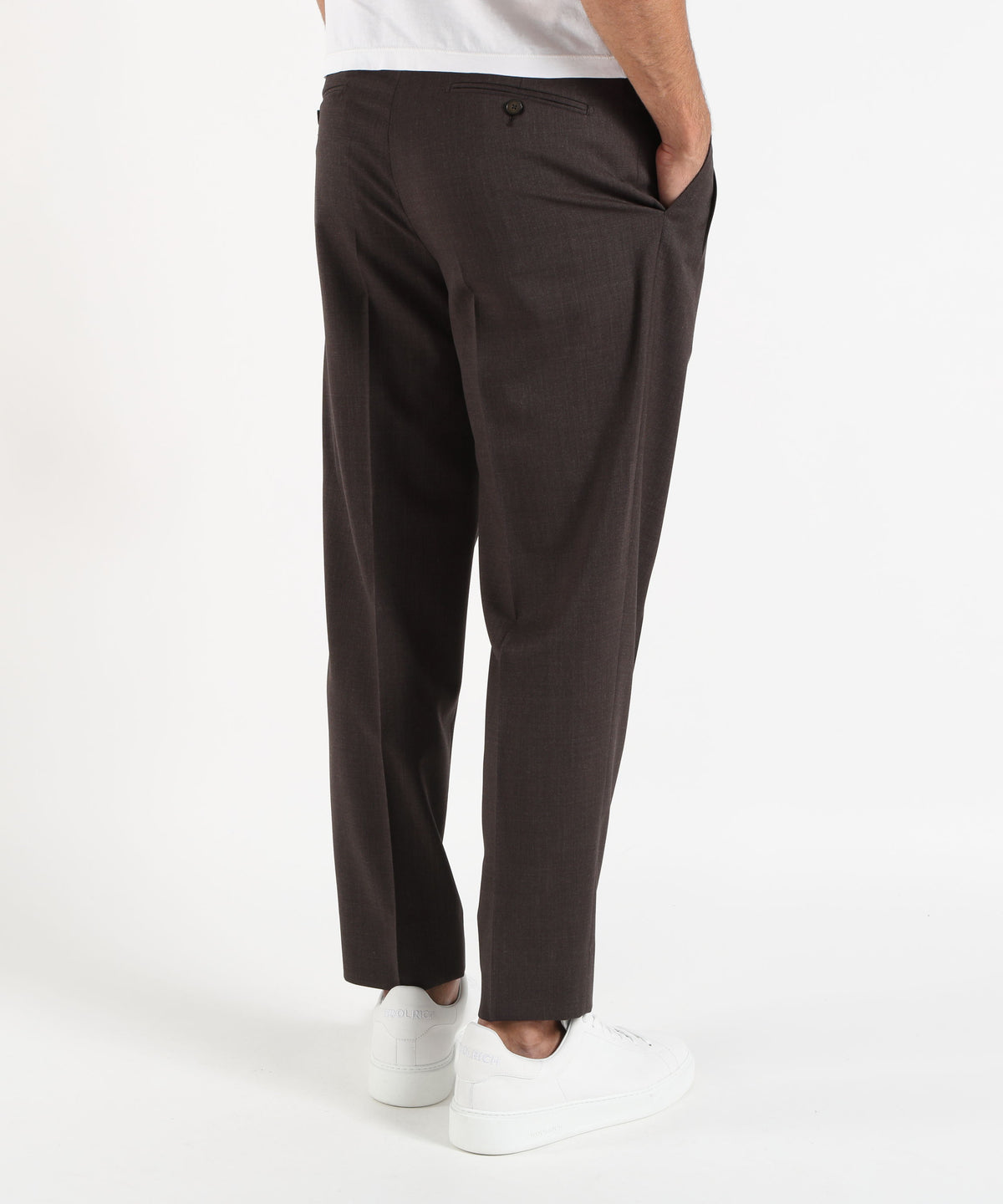 BRIGLIA Pantaloni in misto lana stretch