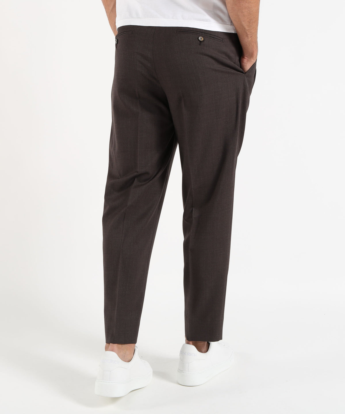 BRIGLIA Pantaloni in misto lana stretch
