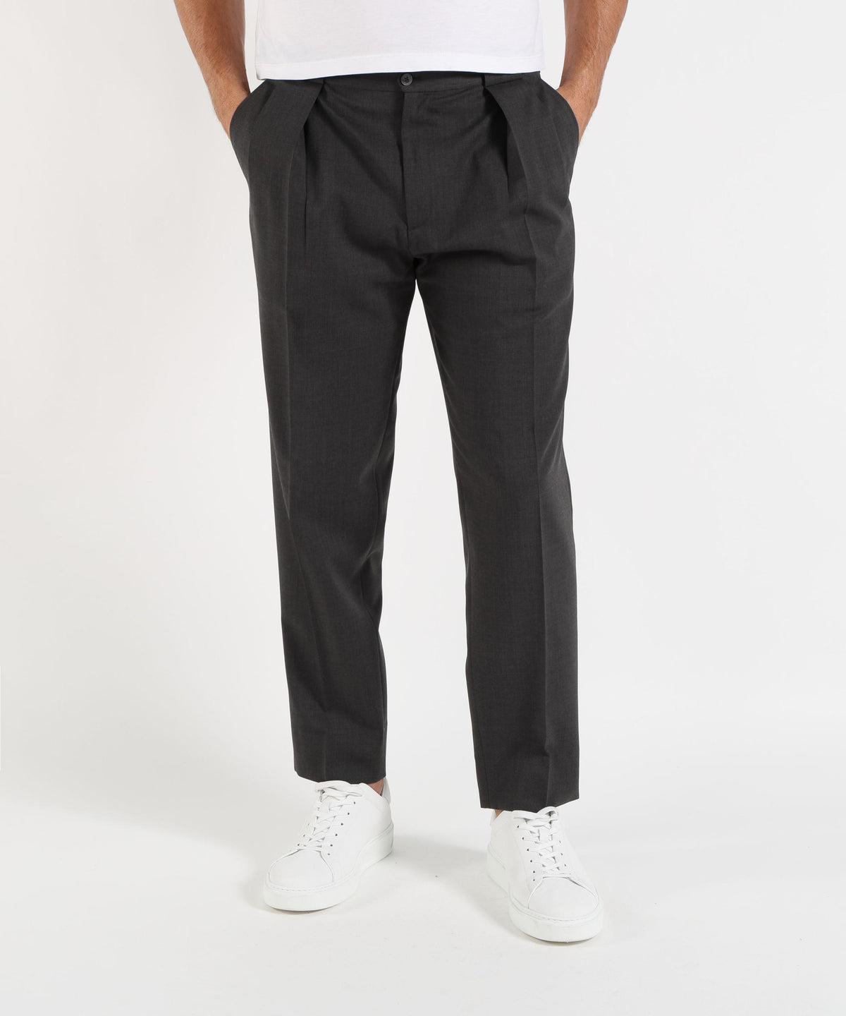 Pantaloni BRIGLIA Pantaloni in misto lana stretch Grigio | BRIGLIA