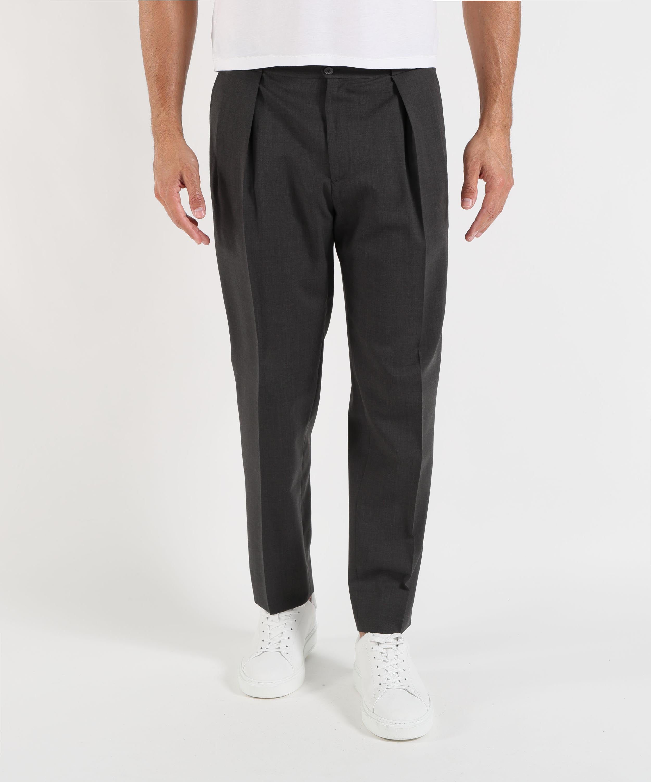 Pantaloni BRIGLIA Pantaloni in misto lana stretch Grigio | BRIGLIA