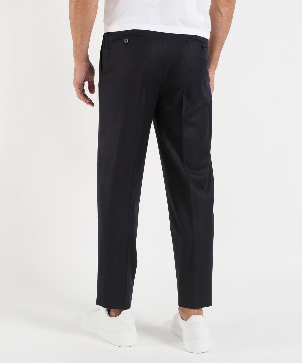 Pantaloni BRIGLIA PORTOBELLO S in Flanella Tinto Pezza Blu | BRIGLIA