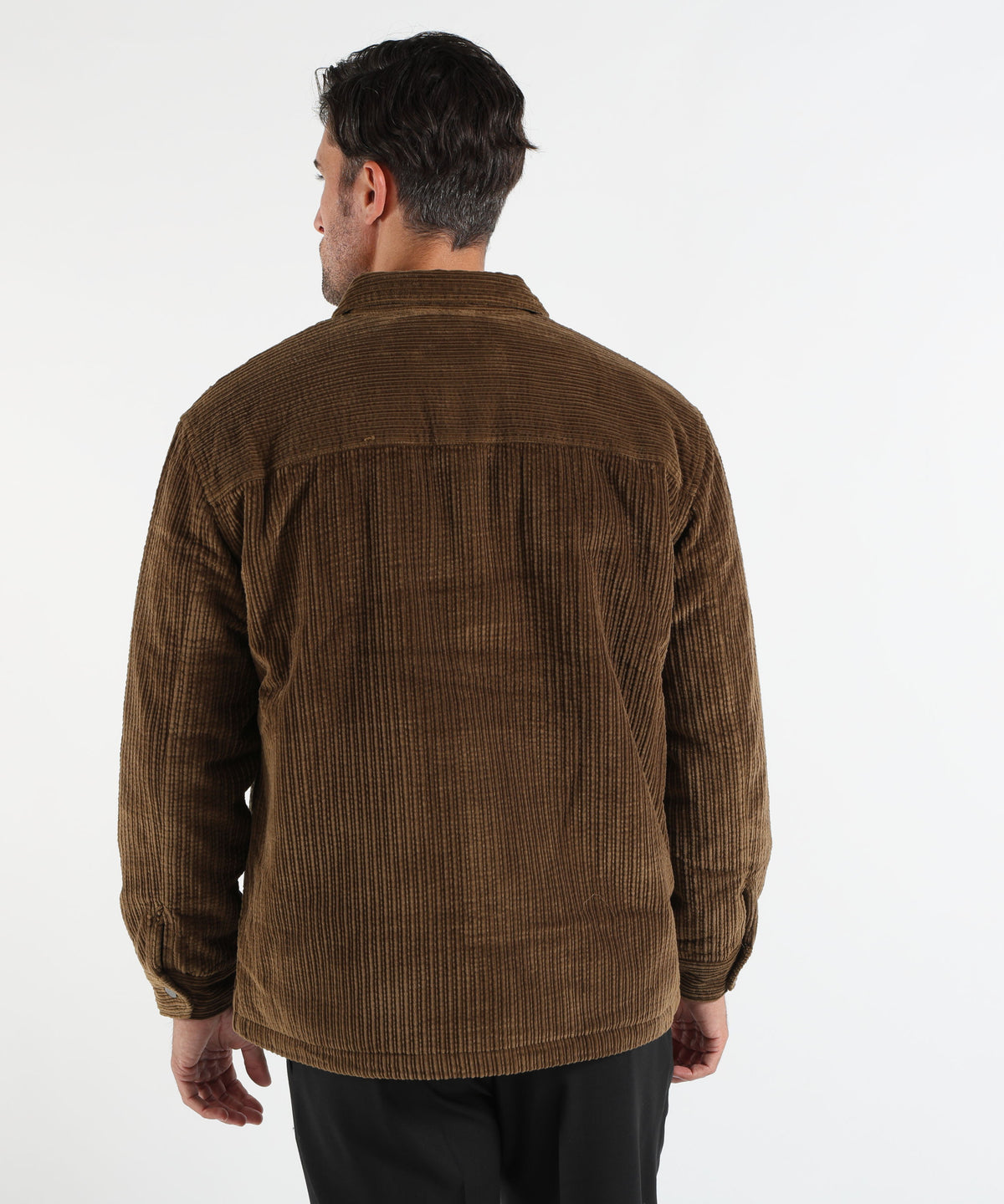 Camicie LACOSTE Overshirt imbottita in velluto a coste Marrone | LACOSTE