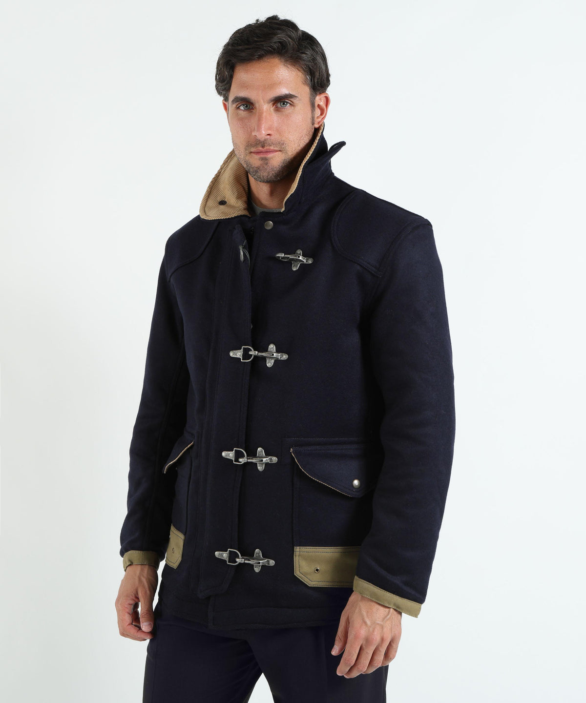 Giacche CHESAPEAKE'S Giacca Uomo Chesapeake’s Bedford Wool Check in Pura Lana Blu | CHESAPEAKE'S