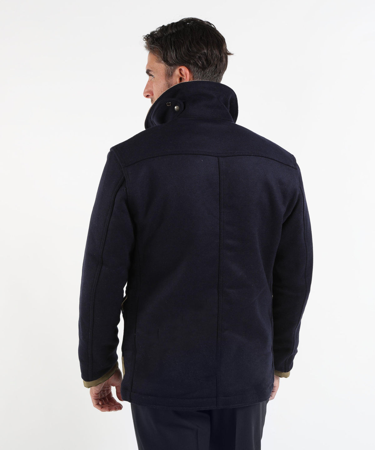 Giacche CHESAPEAKE'S Giacca Uomo Chesapeake’s Bedford Wool Check in Pura Lana Blu | CHESAPEAKE'S