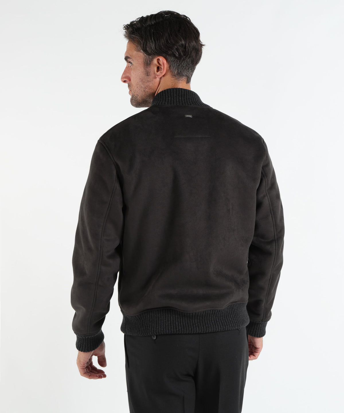 HERNO Bomber con effetto pelle scamosciata