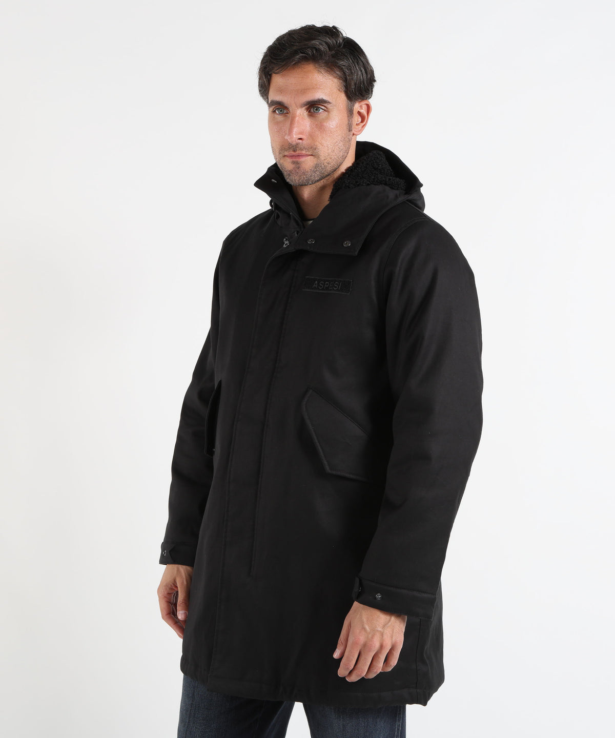 Parka ASPESI PARKA M51 IN COTONE FODERATO Blu/nero | ASPESI