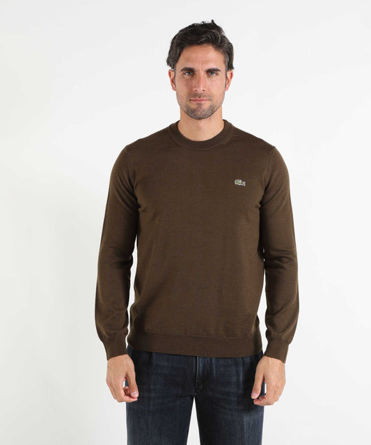 Maglie LACOSTE pullover girocollo Nocciola | LACOSTE