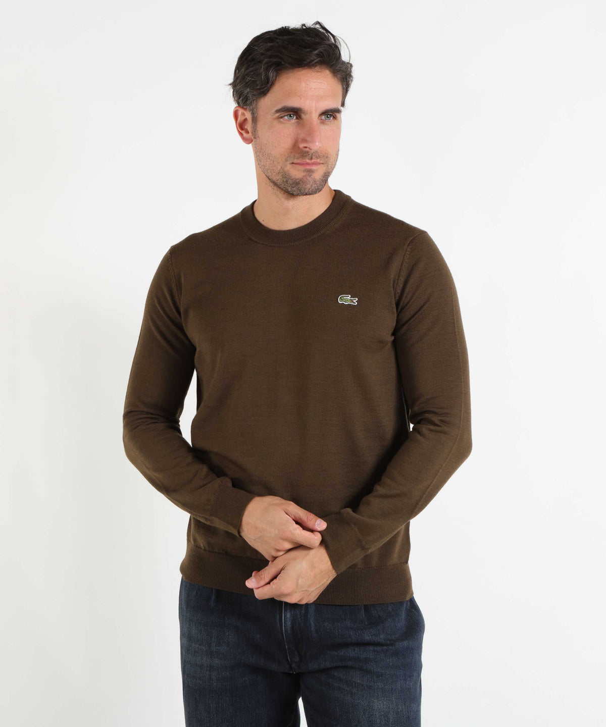 Maglie LACOSTE pullover girocollo Nocciola | LACOSTE