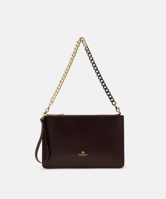 Pochette CUOIERIA FIORENTINA  Alice pochette media con bracciale Testa di moro | CUOIERIA FIORENTINA