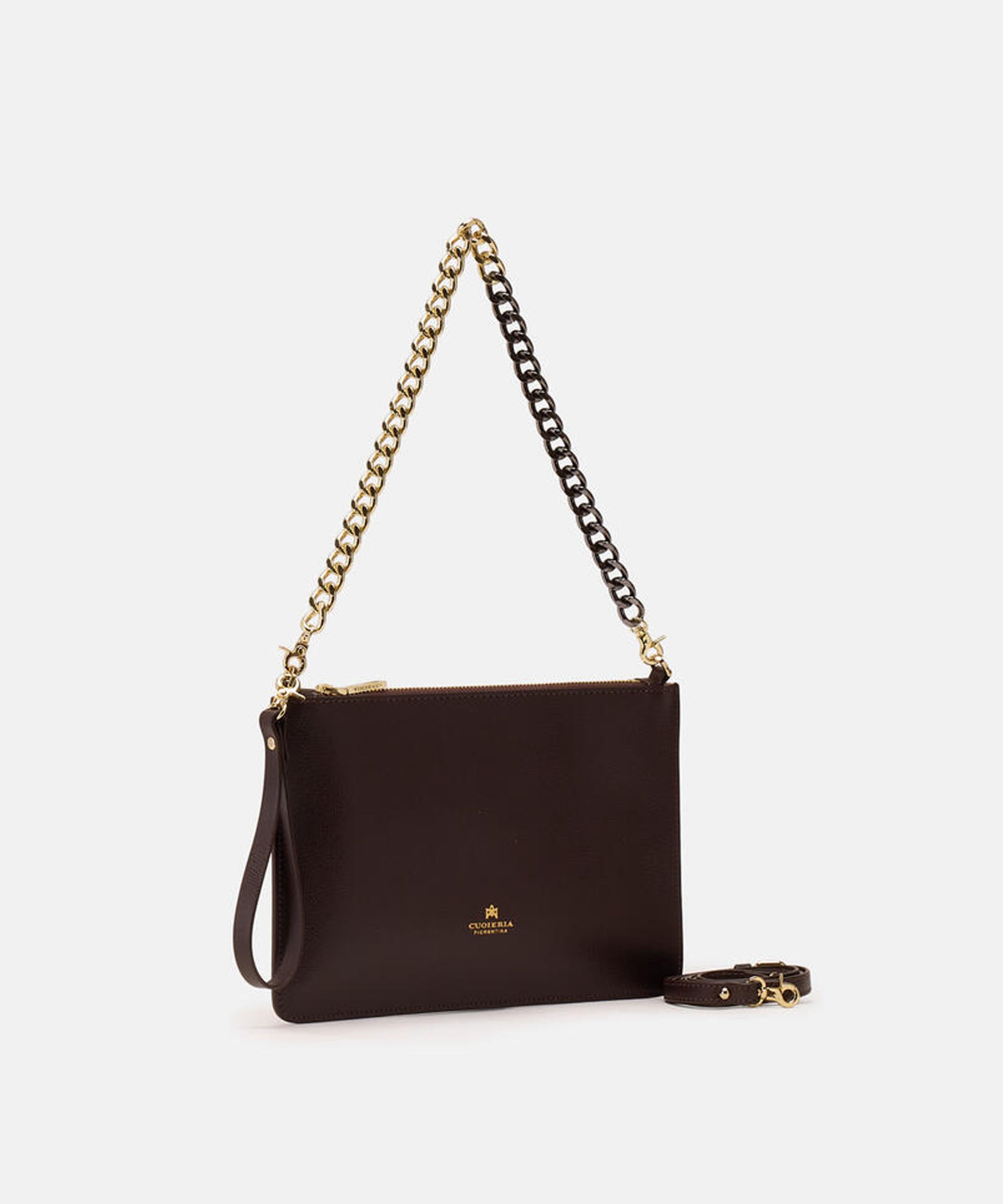 Pochette CUOIERIA FIORENTINA  Alice pochette media con bracciale Testa di moro | CUOIERIA FIORENTINA