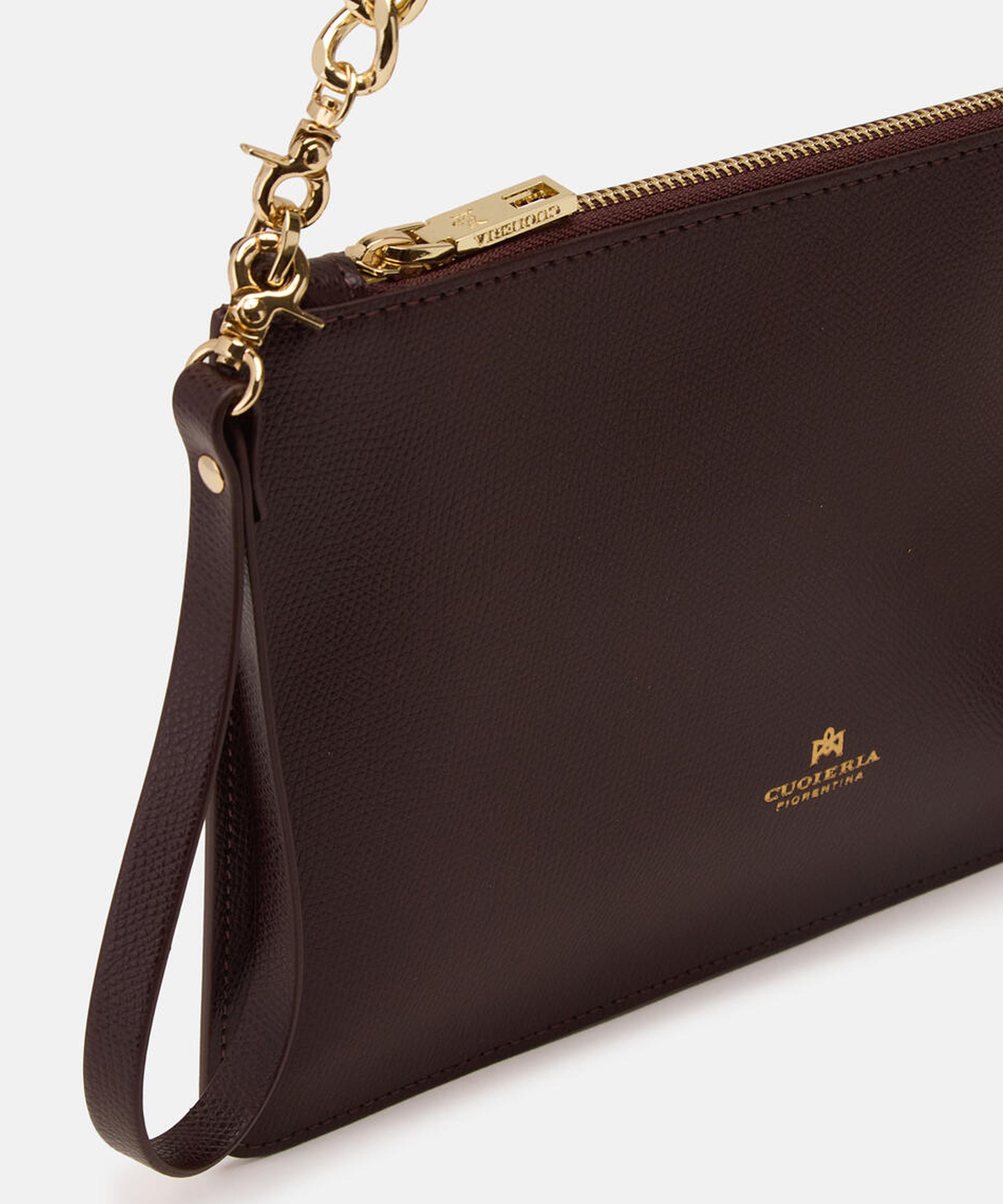 Pochette CUOIERIA FIORENTINA  Alice pochette media con bracciale Testa di moro | CUOIERIA FIORENTINA