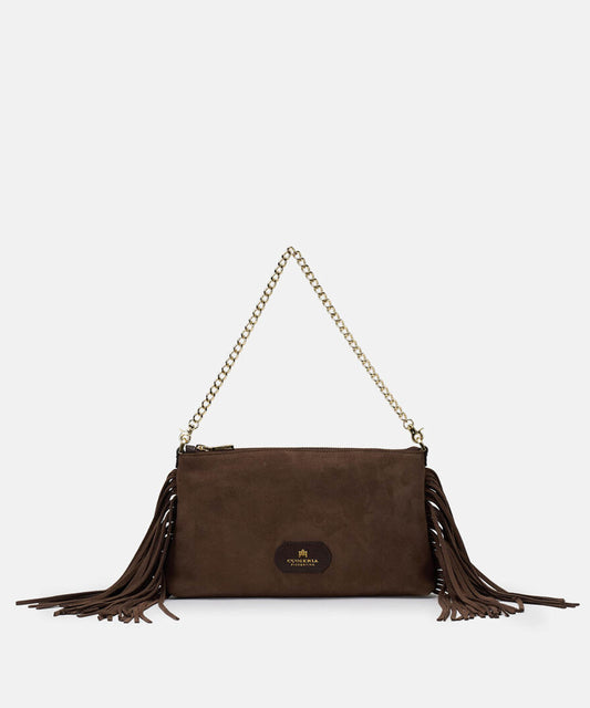 Pochette CUOIERIA FIORENTINA  BORSA
Capsula Folk Marrone | CUOIERIA FIORENTINA