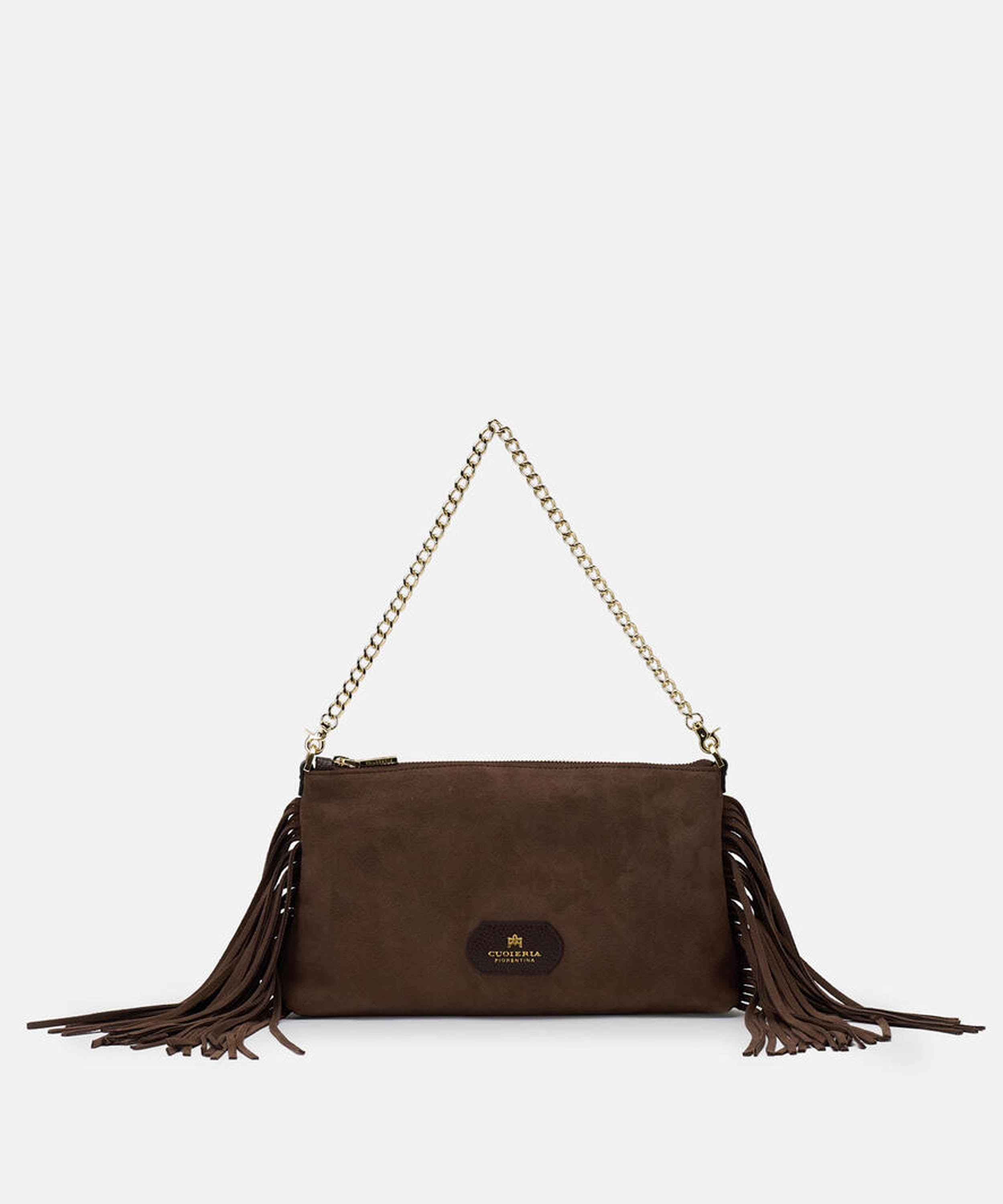 Pochette CUOIERIA FIORENTINA  BORSA
Capsula Folk Marrone | CUOIERIA FIORENTINA